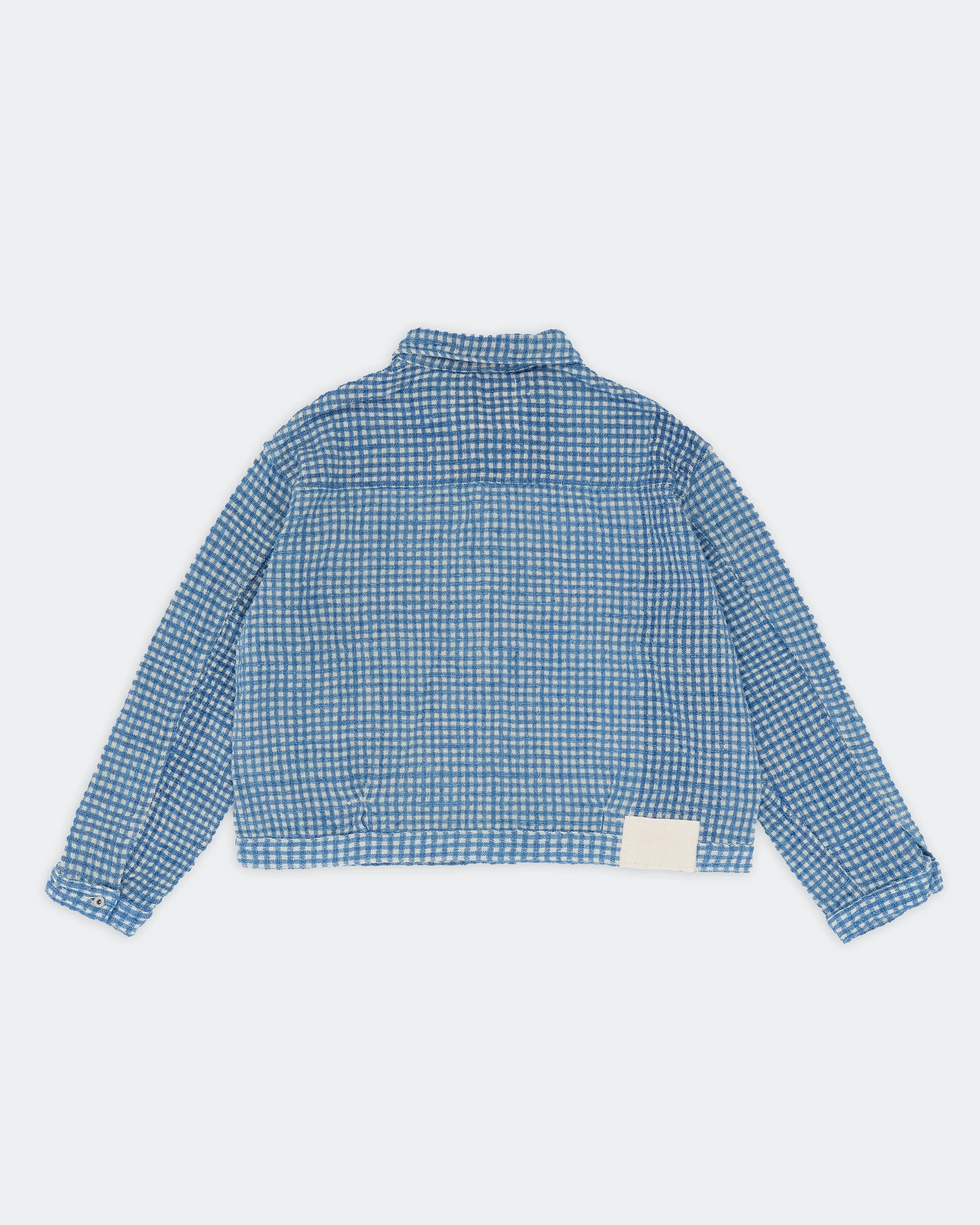 Sundae Jacket - Indigo Wobbly Waffle - Image 6