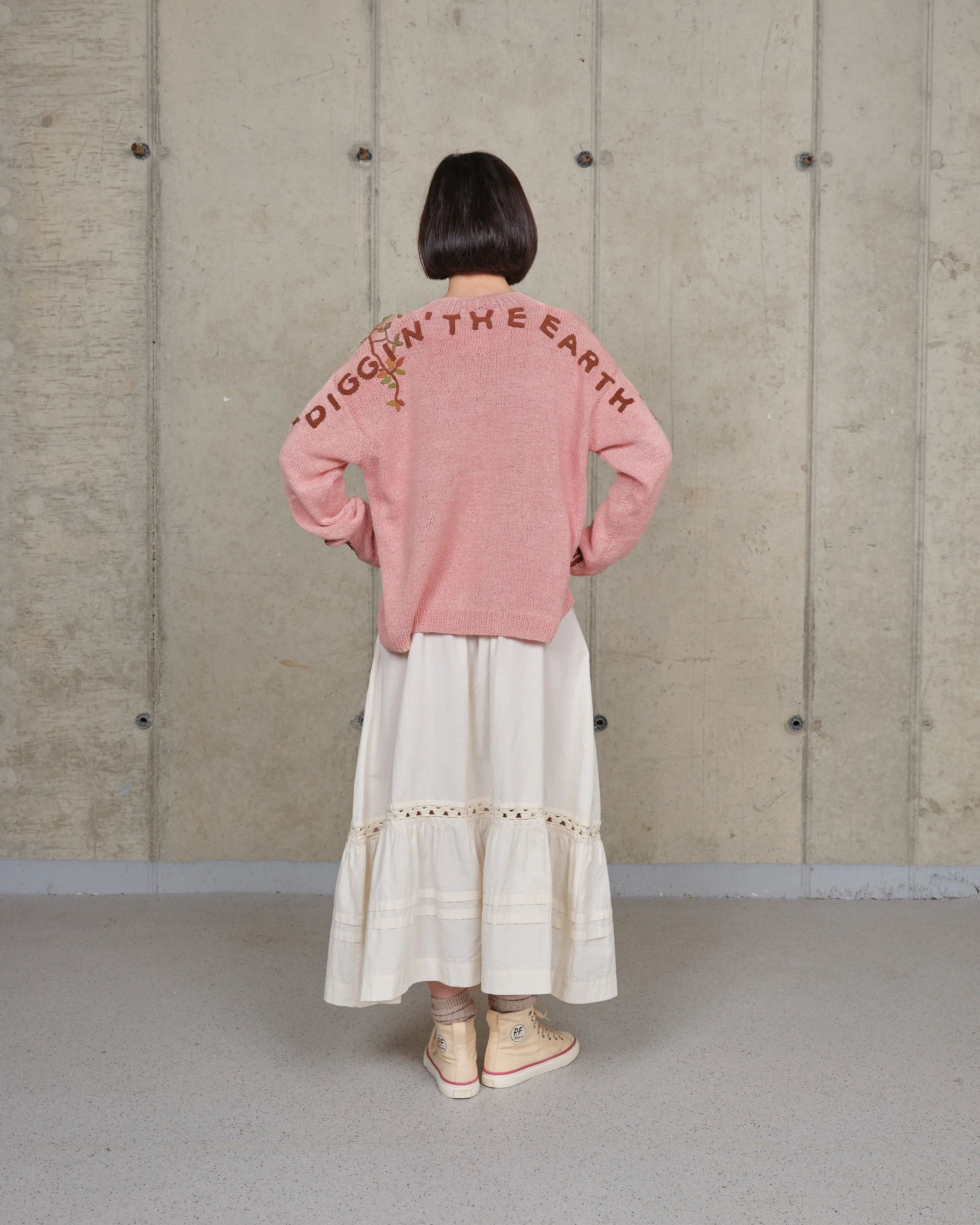 Sunwell Knit Cardigan - Pink Diggin' The Earth - Image 4