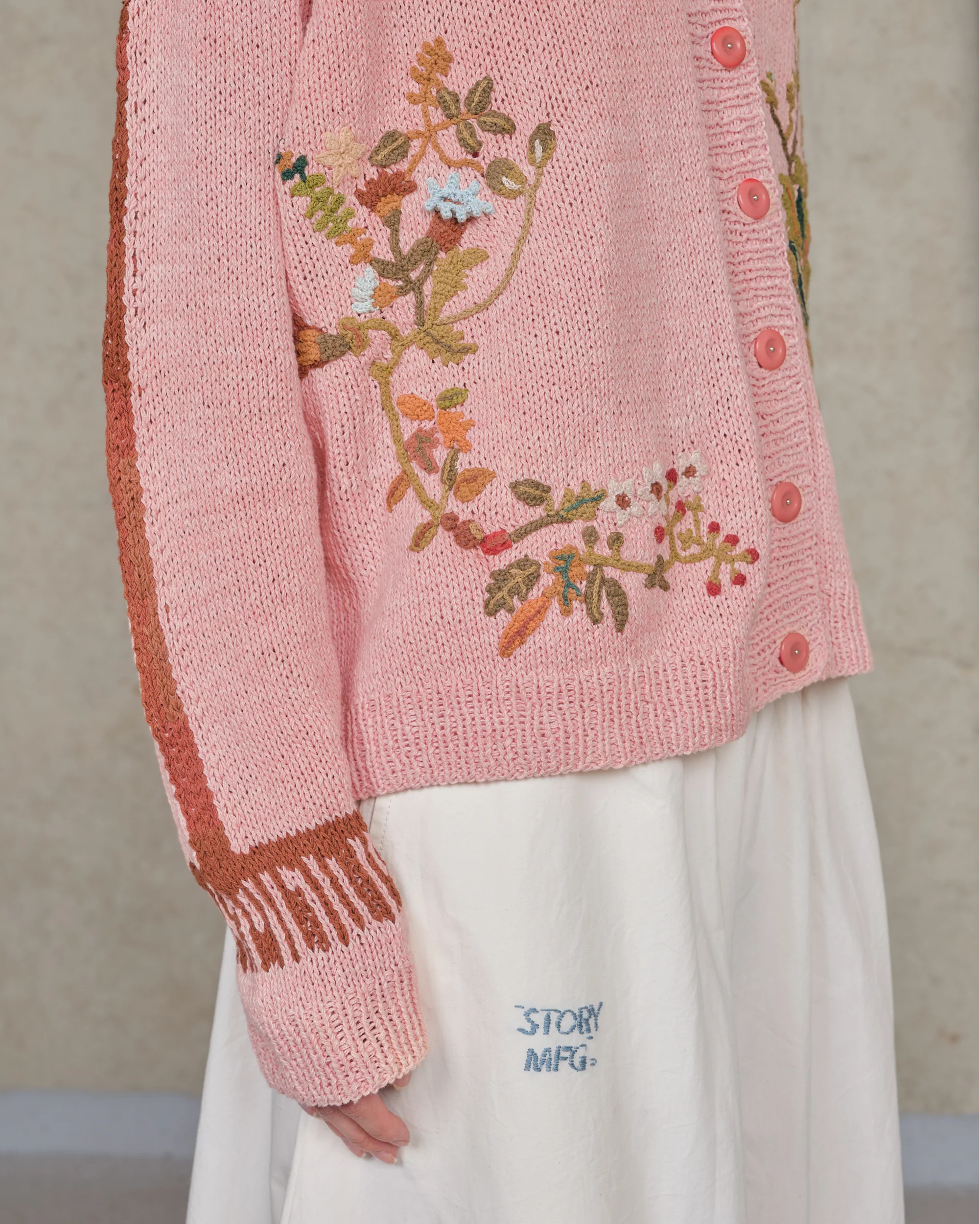 Sunwell Knit Cardigan - Pink Diggin' The Earth - Image 7