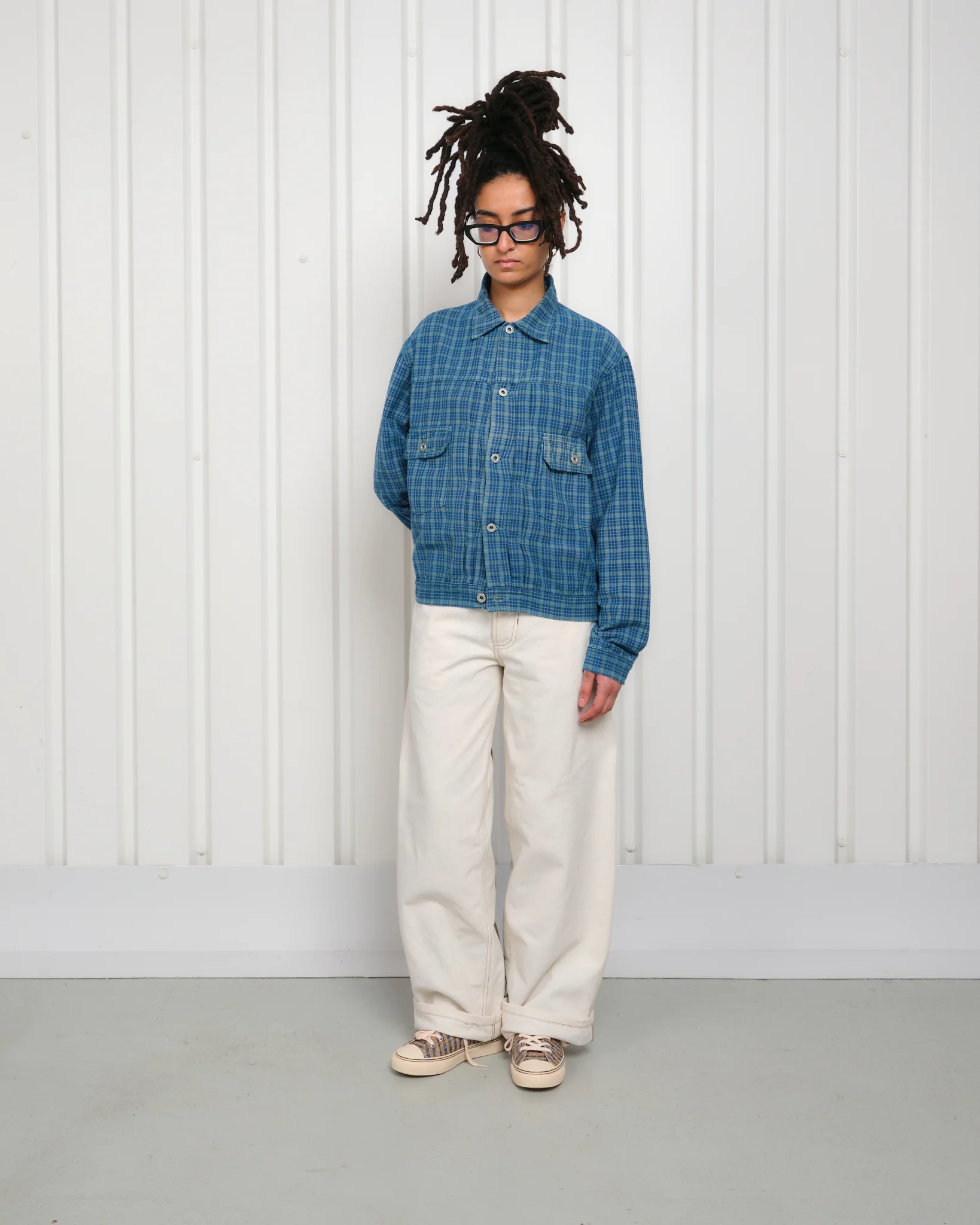 Tuesday Jacket - Indigo Mud Check - Image 2