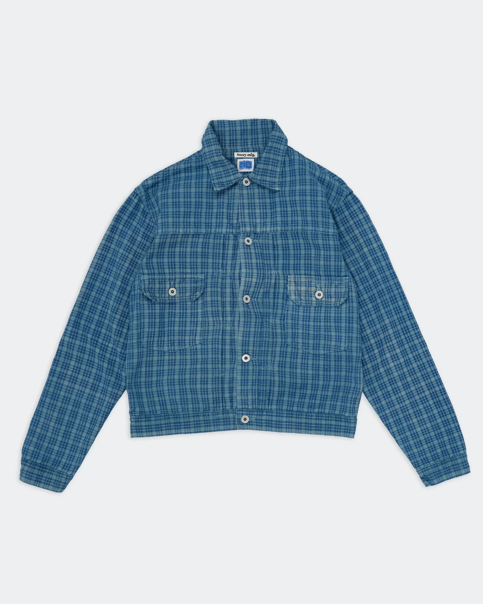 Tuesday Jacket - Indigo Mud Check - Image 3