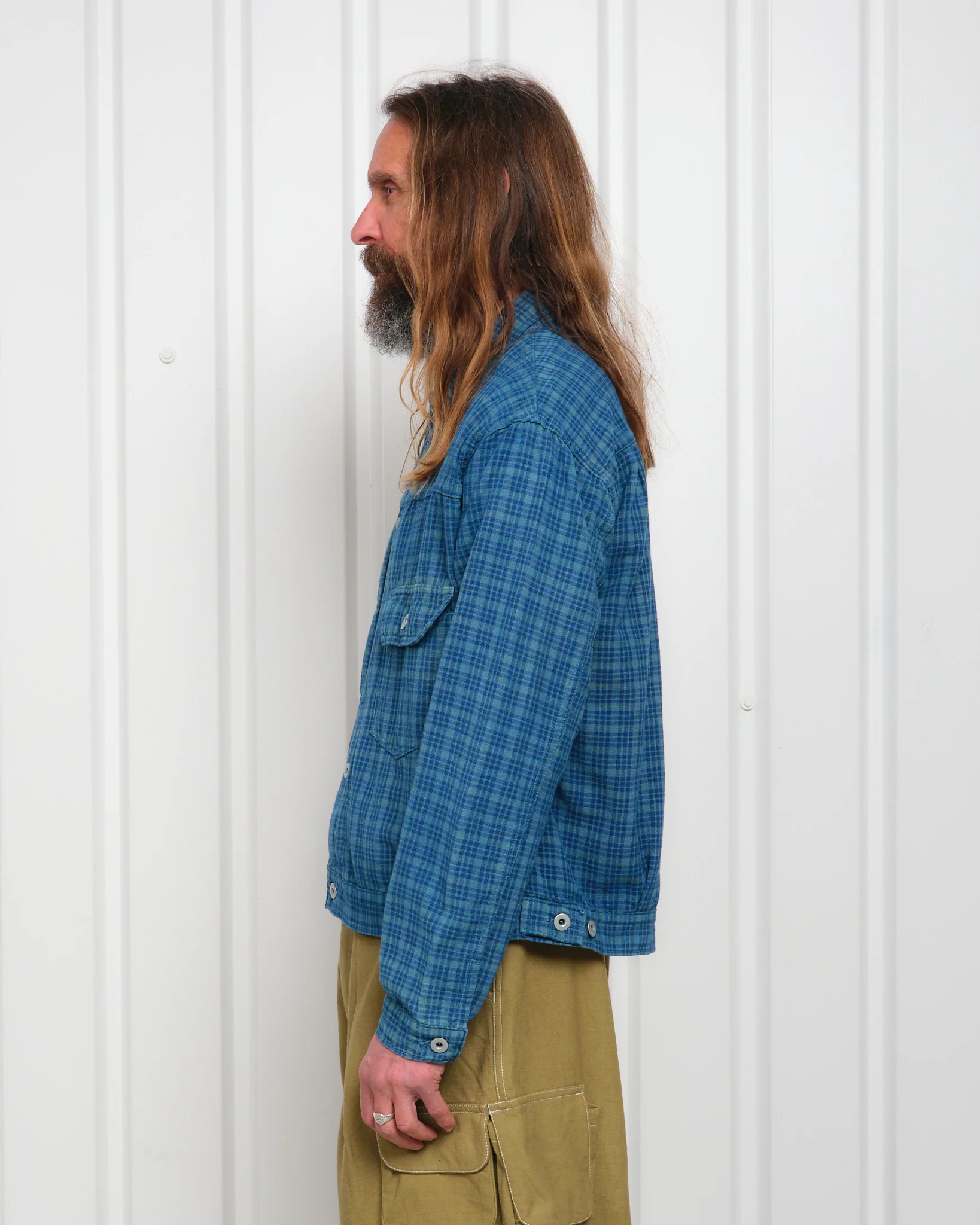 Tuesday Jacket - Indigo Mud Check - Image 7
