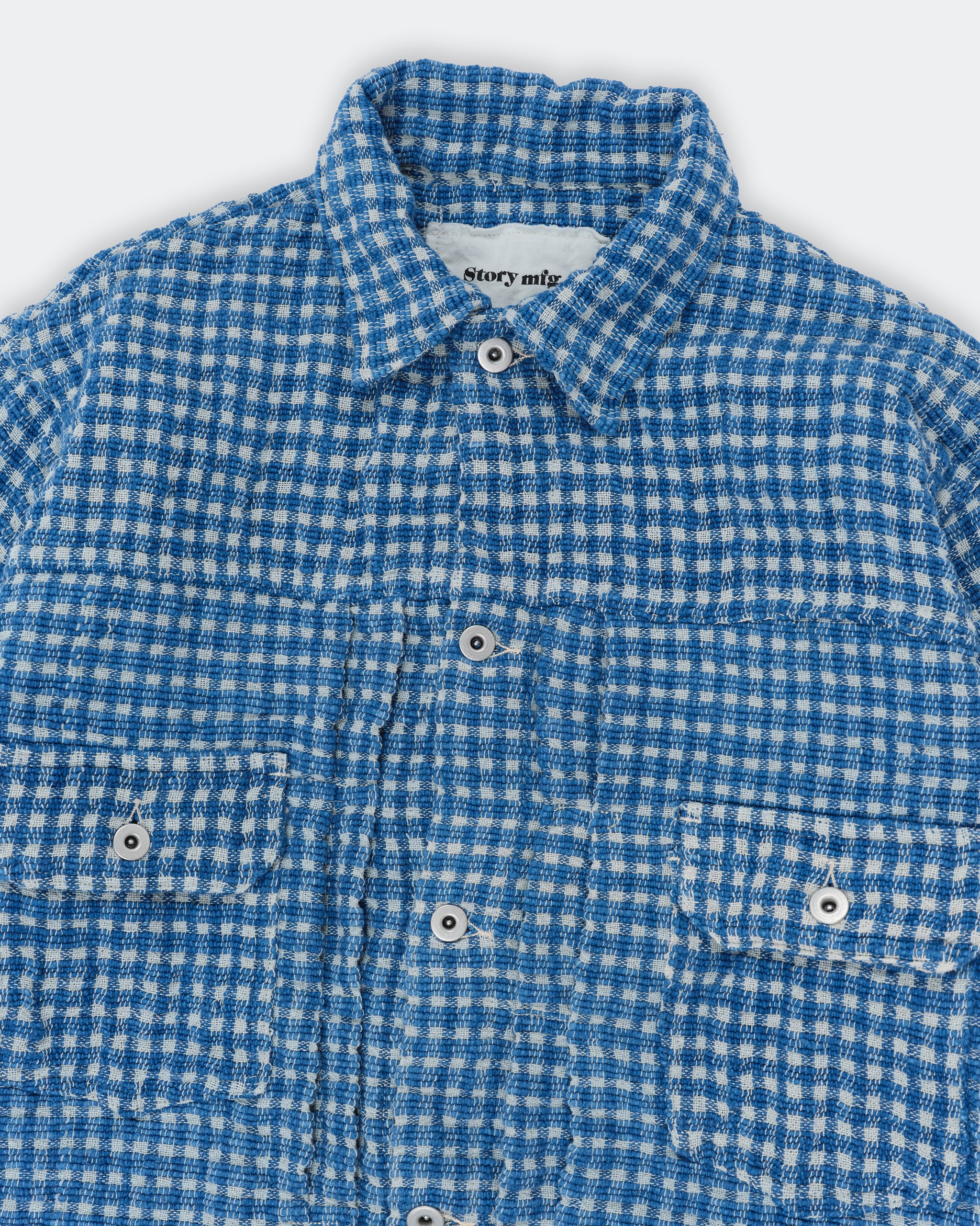 Tuesday Jacket - Indigo Wobbly Waffle - Image 4