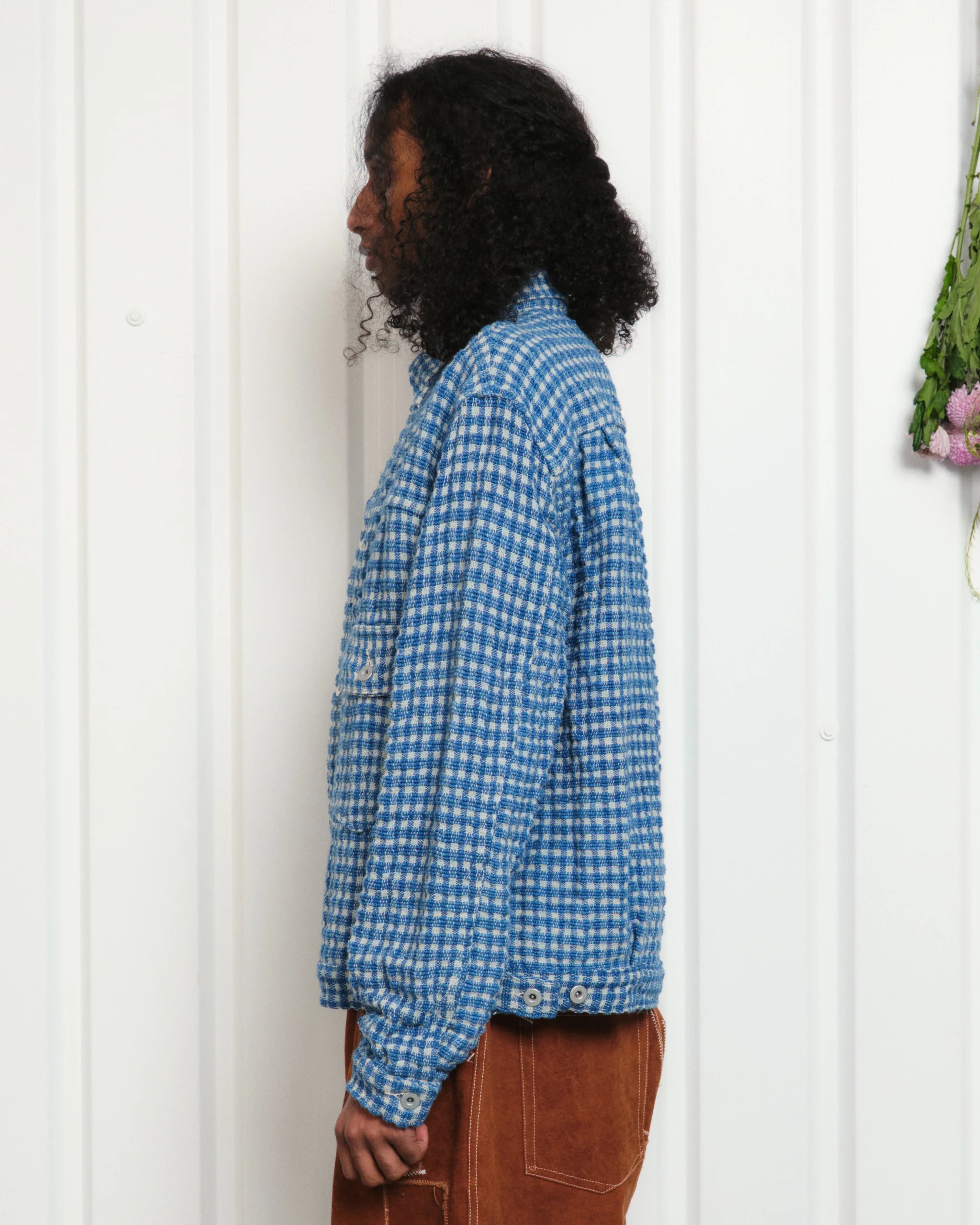 Tuesday Jacket - Indigo Wobbly Waffle - Image 6