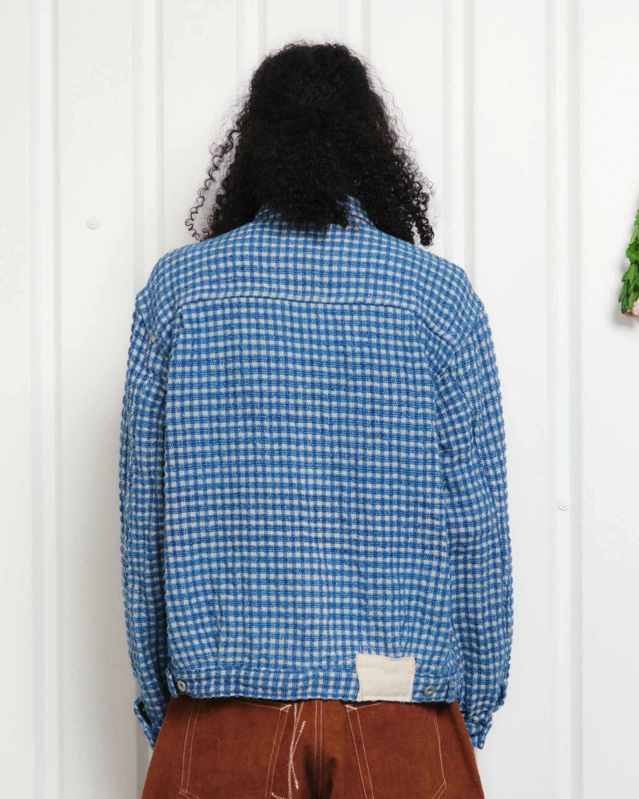 Tuesday Jacket - Indigo Wobbly Waffle - Image 8